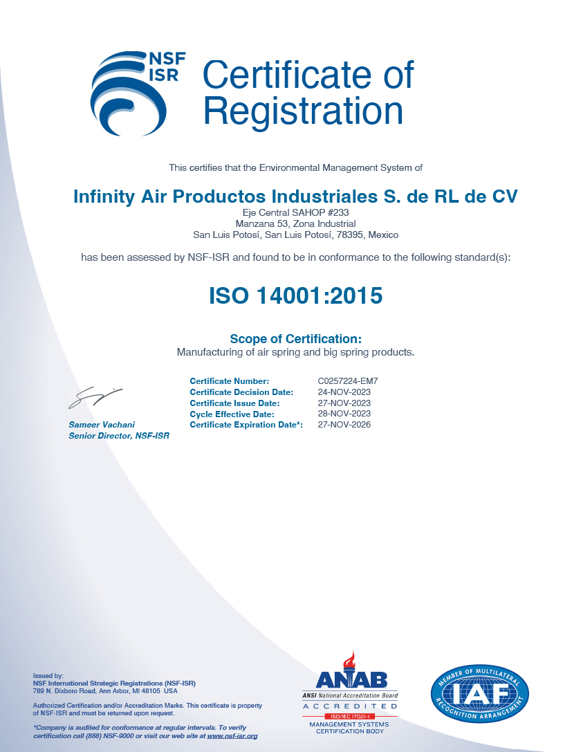 C0257224-EM7-CERTIFICADO-ISO-14001 - Goodyear Air Springs ISO-14001